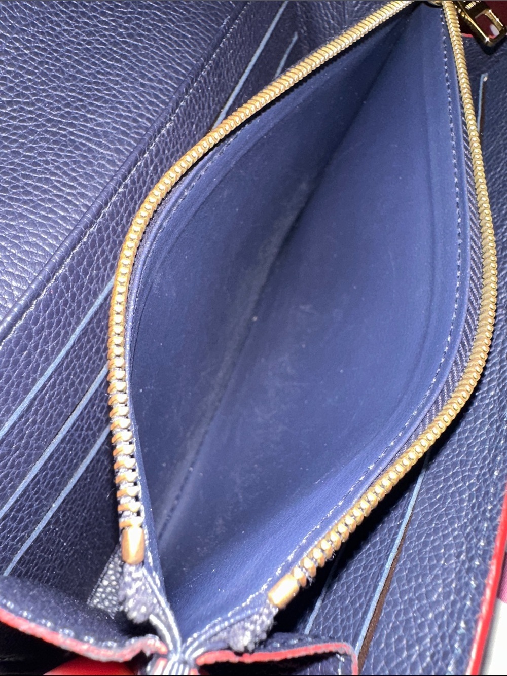 Louis Vuitton Navy Blue Emprente Leather Wallet - Picture 15 of 15